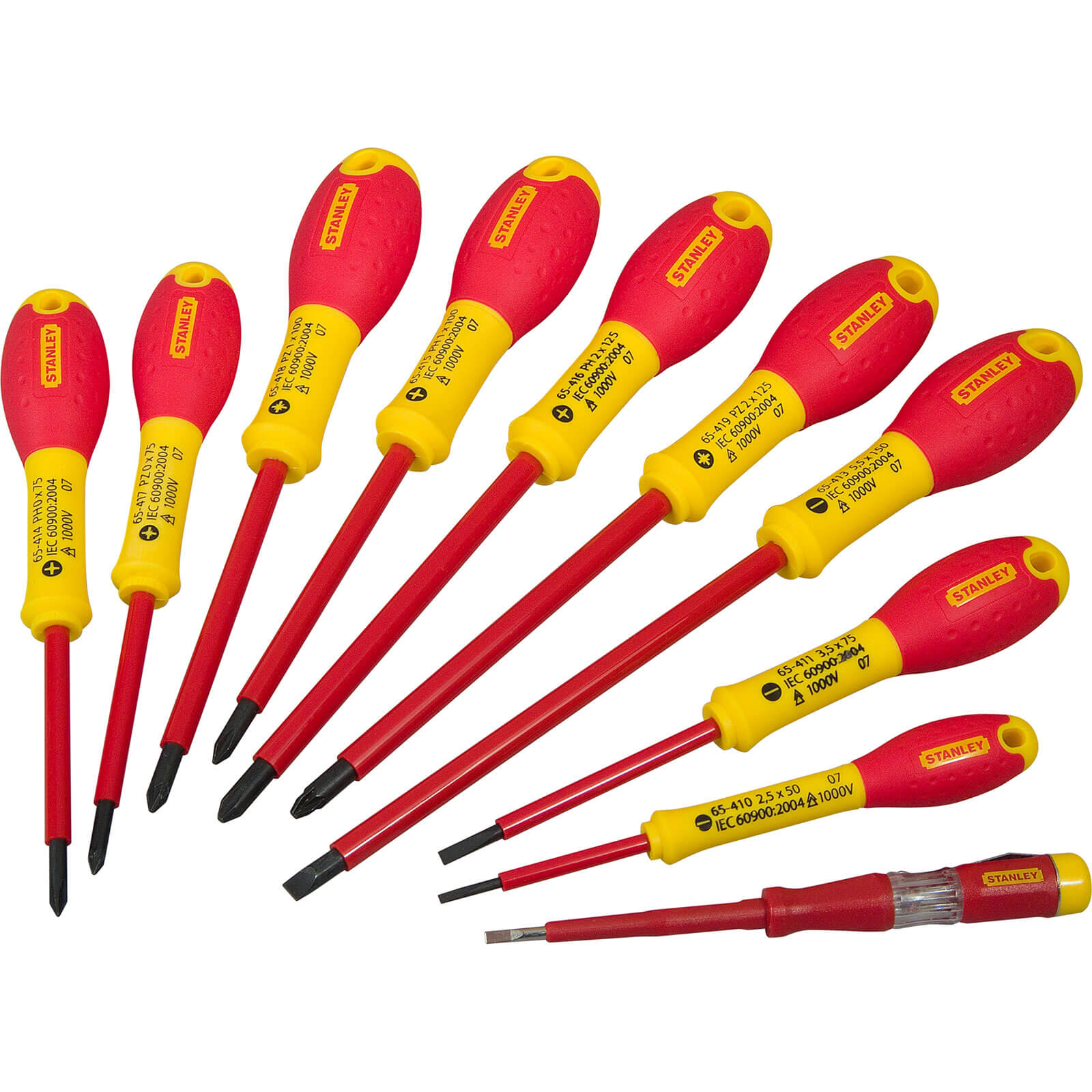 Stanley Fat Max Screwdriver Insulated Ph Ph0X75Mm-Red And Yellow
