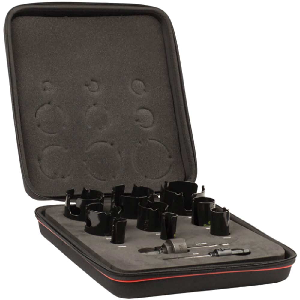 Image of Starrett KMP09021 11 Piece General Purpose Hole Saw Set