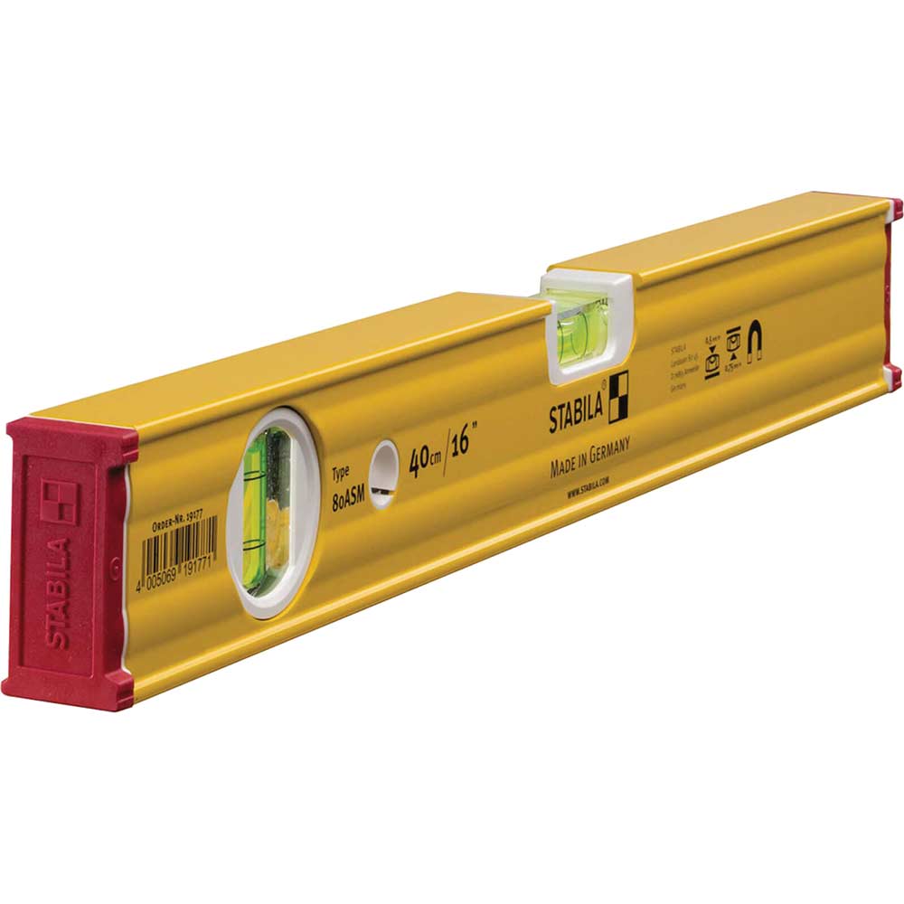 Photo of Stabila 80 Asm 2 Vial Magnetic Spirit Level 16