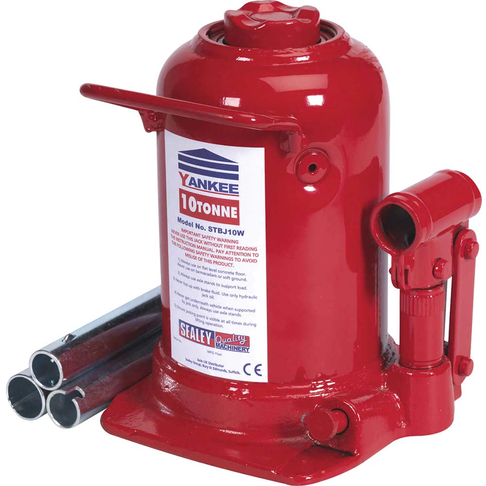 Sealey Hydraulic Telescopic Yankee Bottle Jack Bottle Jacks