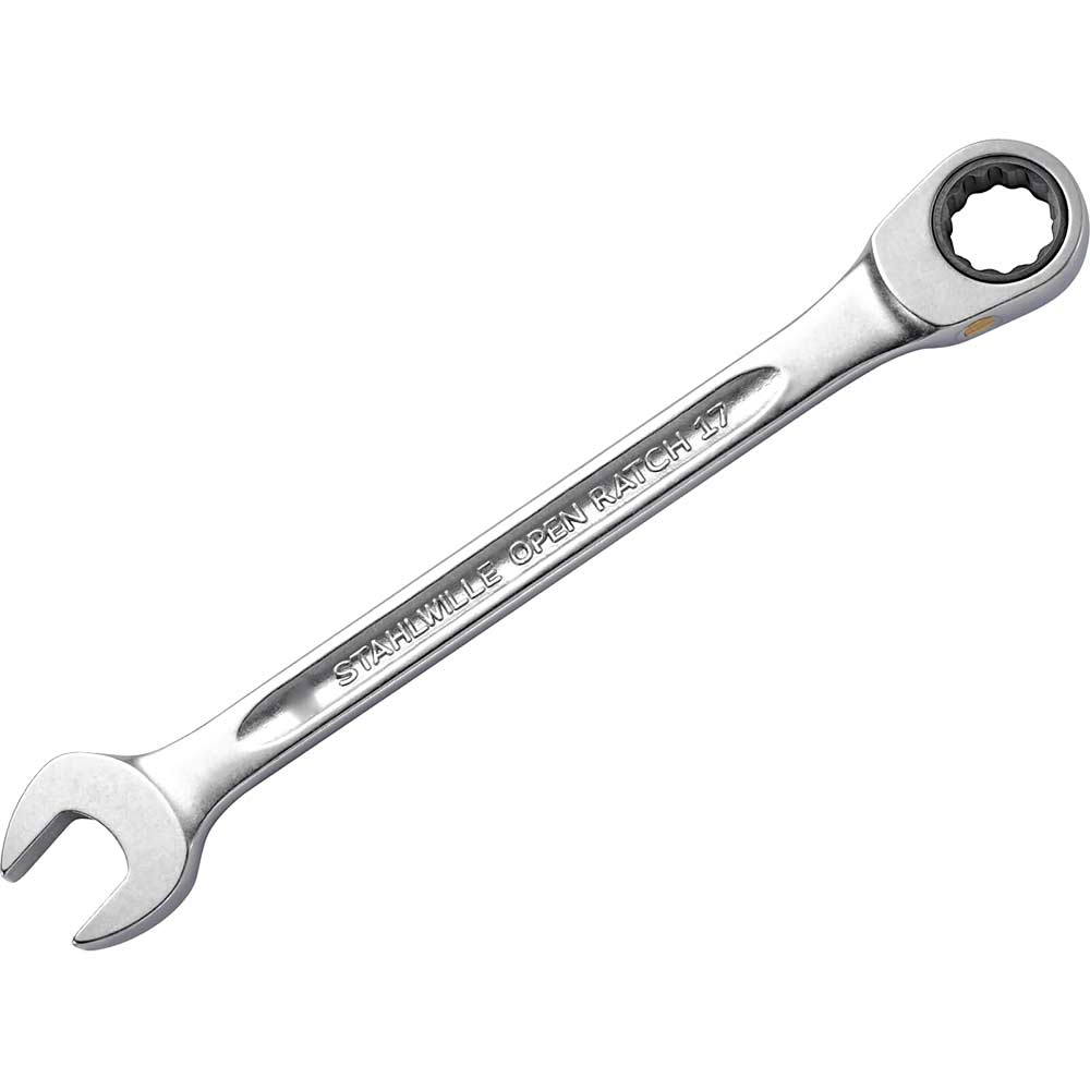 Image of Stahlwille 17F Ratchet Combination Spanner 17mm