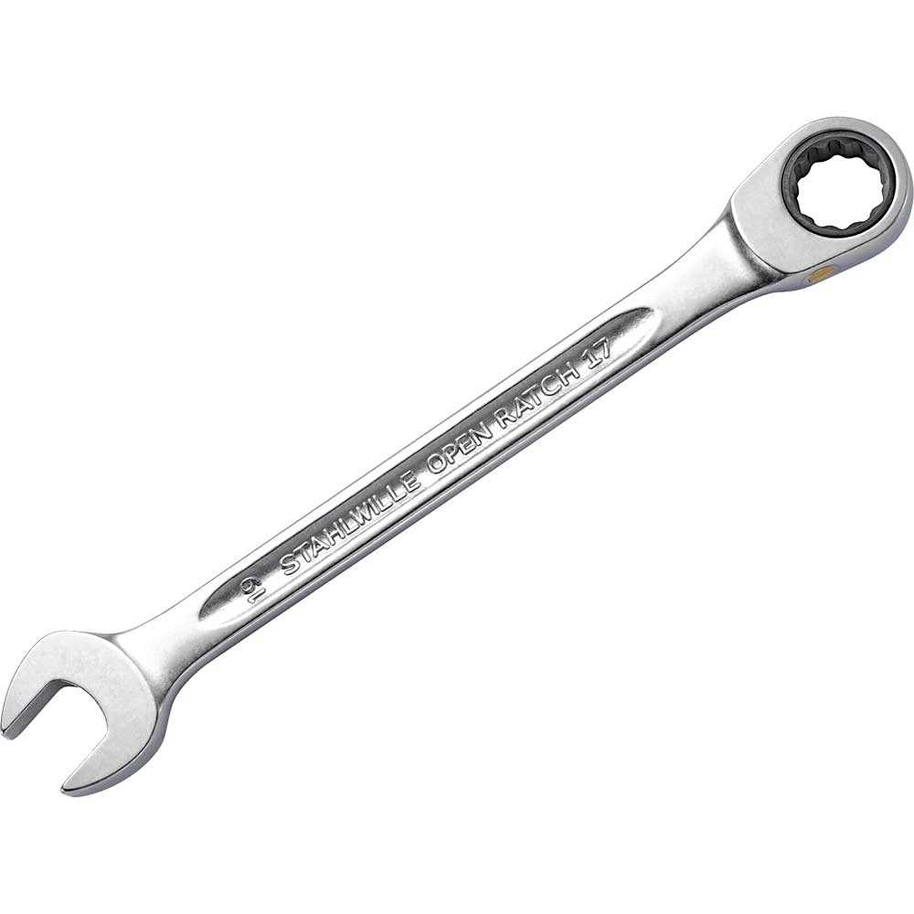 Image of Stahlwille 17F Ratchet Combination Spanner 19mm