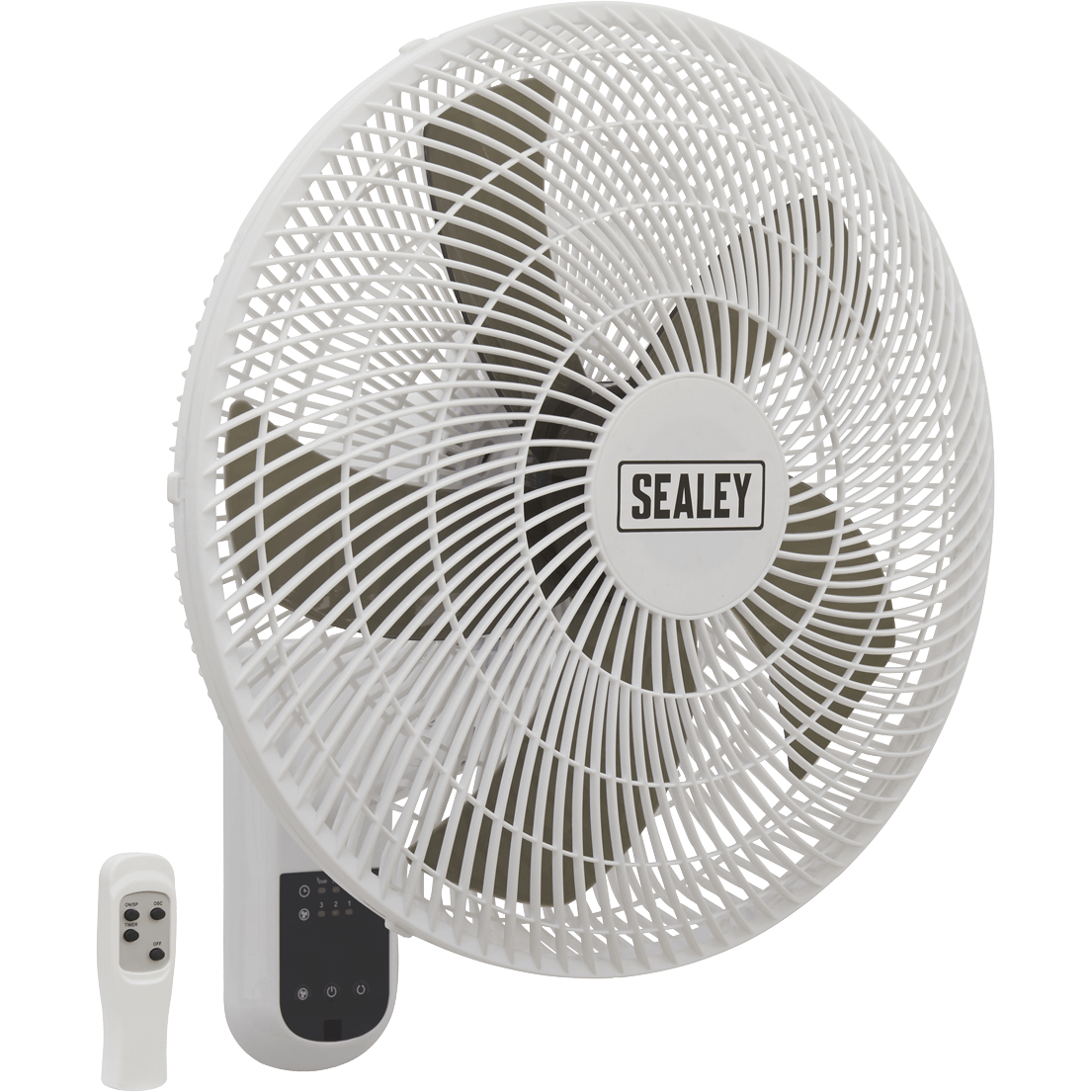 Image of Sealey SWF16WR Remote Control Wall Fan 3 Speed 16"