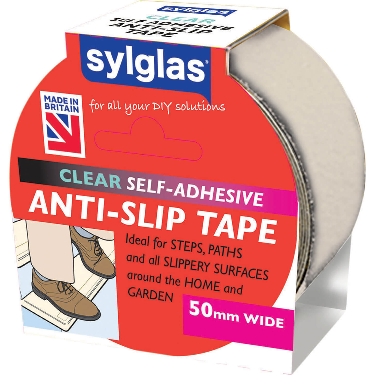 Image of Sylglas Anti-Slip Tape 50mm x 18m Clear