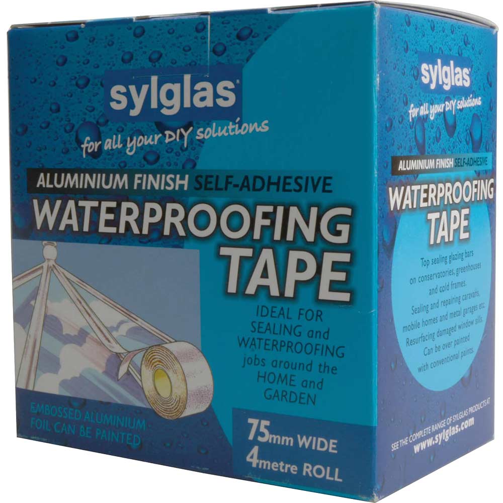Image of Sylglas Aluminium Tape Silver 75mm 4m