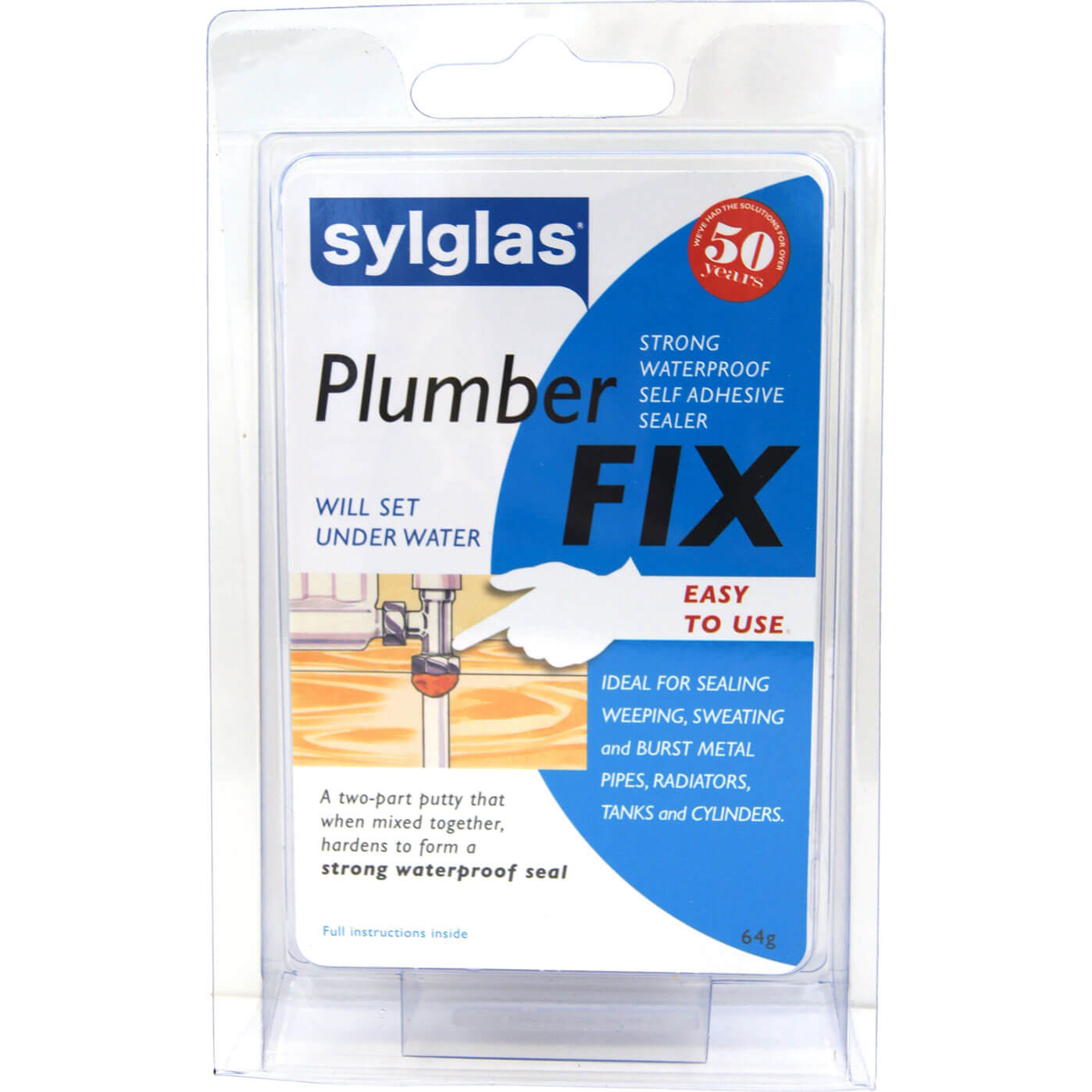 Image of Sylglas Plumber Fix Leak Fixer Single 64g