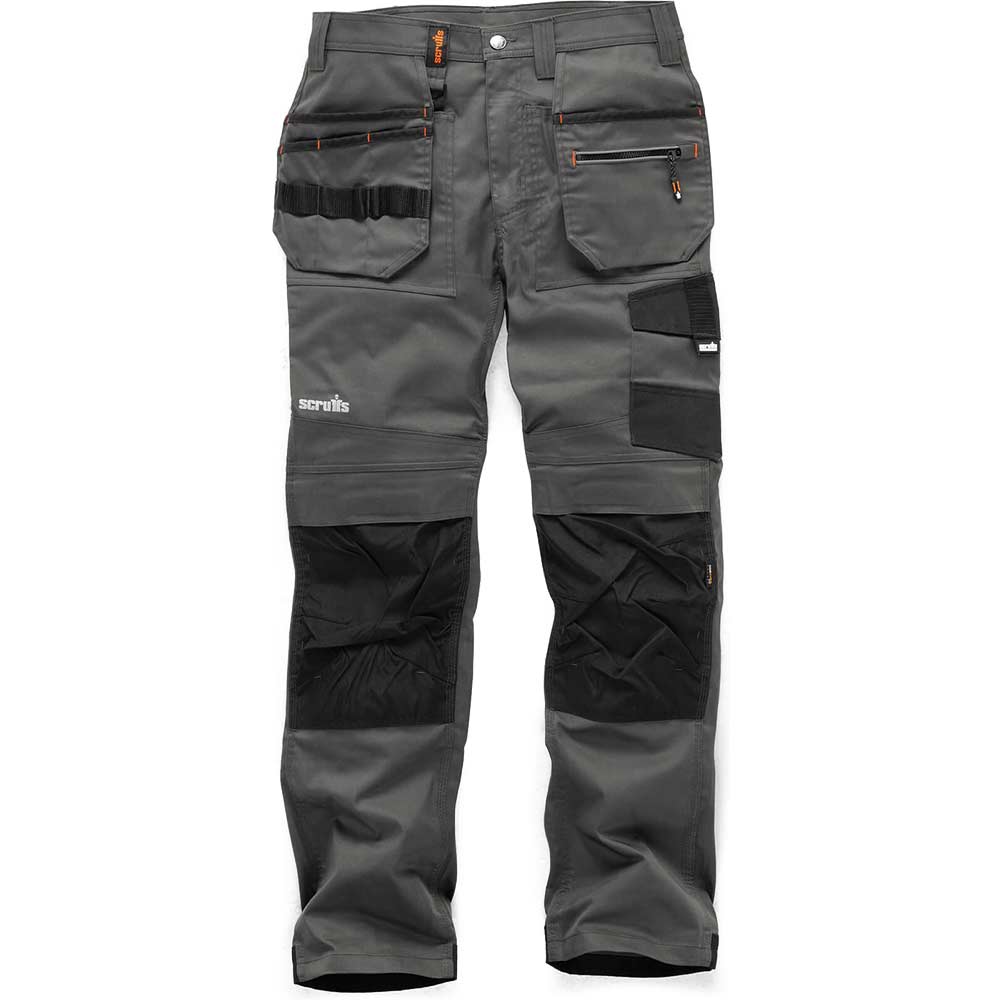 Image of Scruffs Trade Flex Work Trousers Graphite 32" 30"