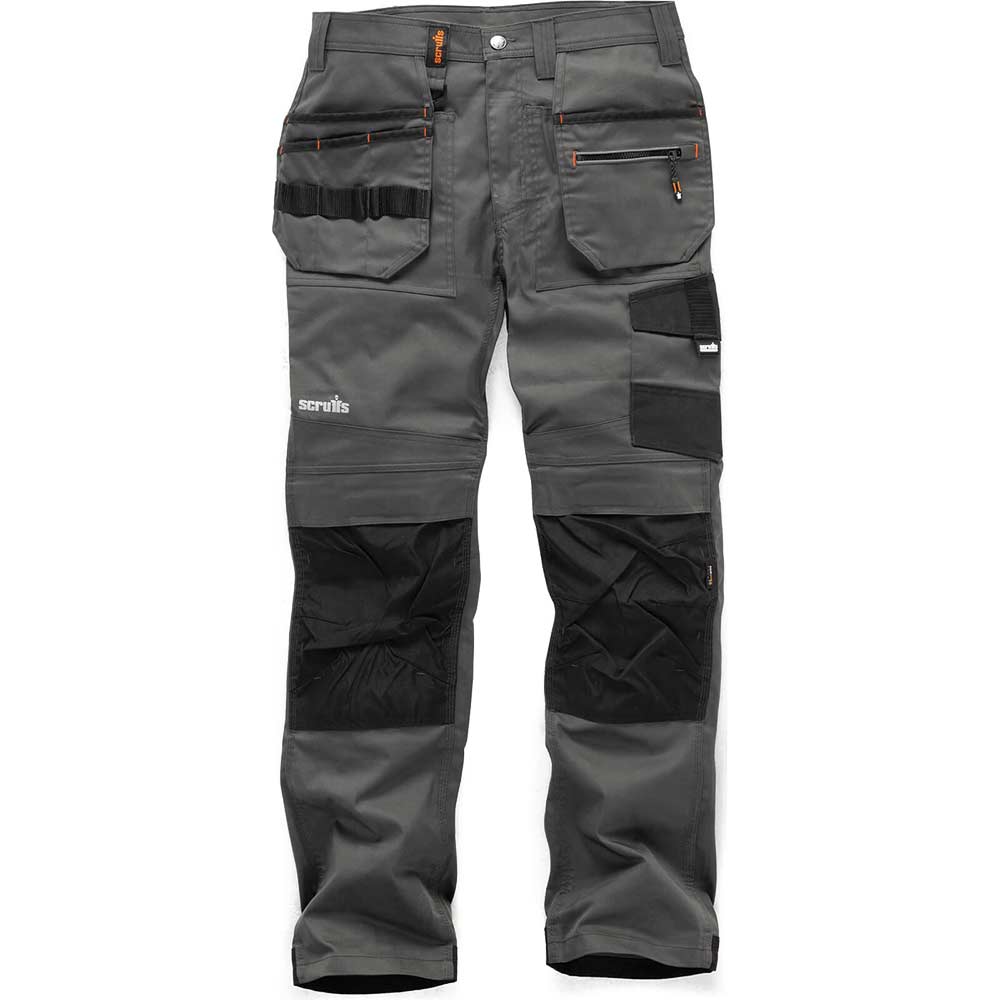 Image of Scruffs Trade Flex Work Trousers Graphite 28" 32"