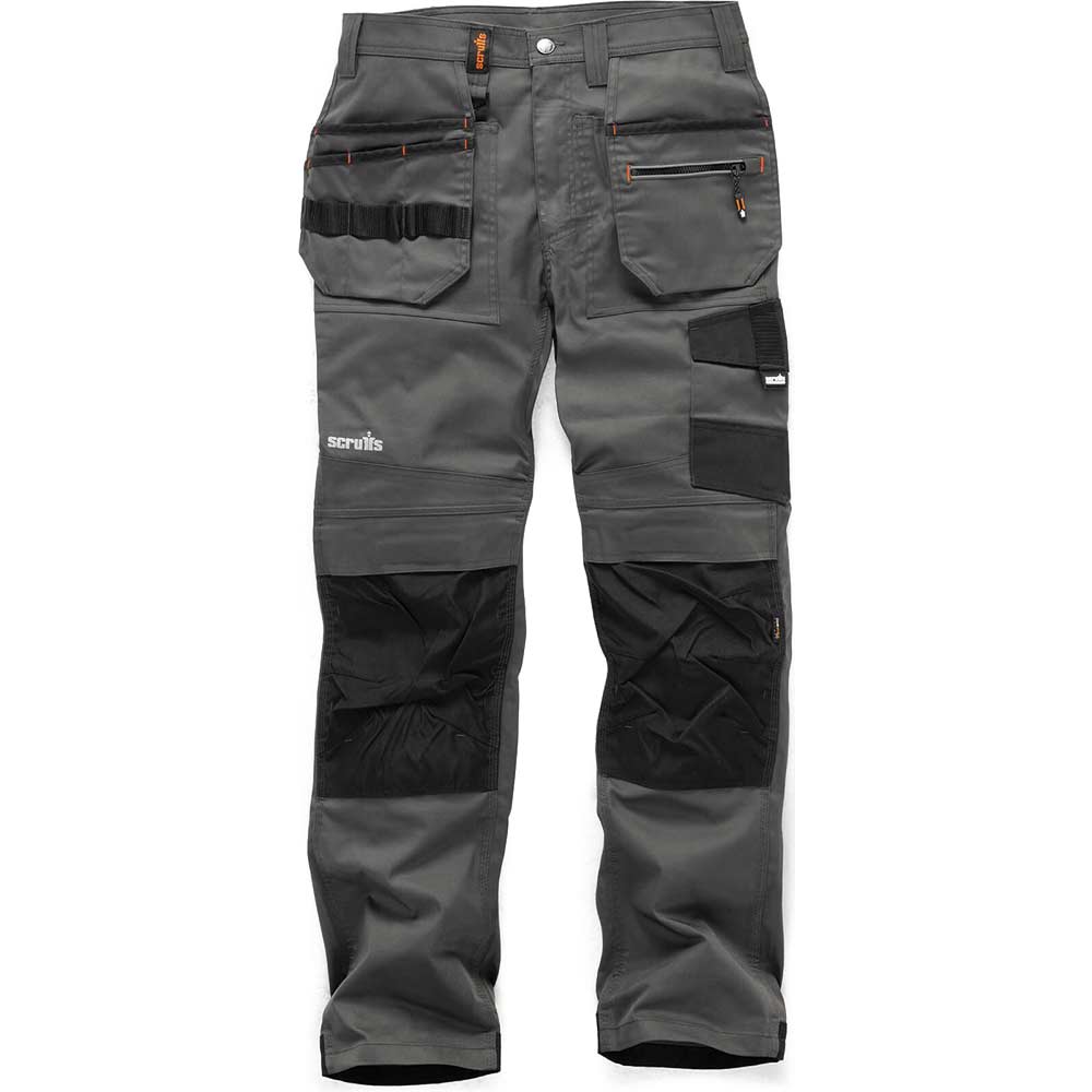 Image of Scruffs Trade Flex Work Trousers Graphite 34" 34"