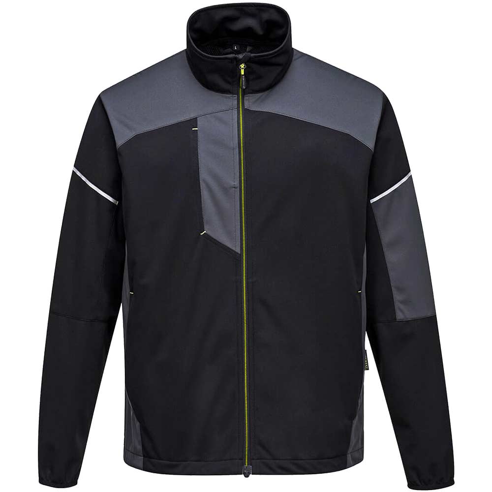 Photo of Pw3 Mens Flex Shell Jacket Black / Grey 3xl