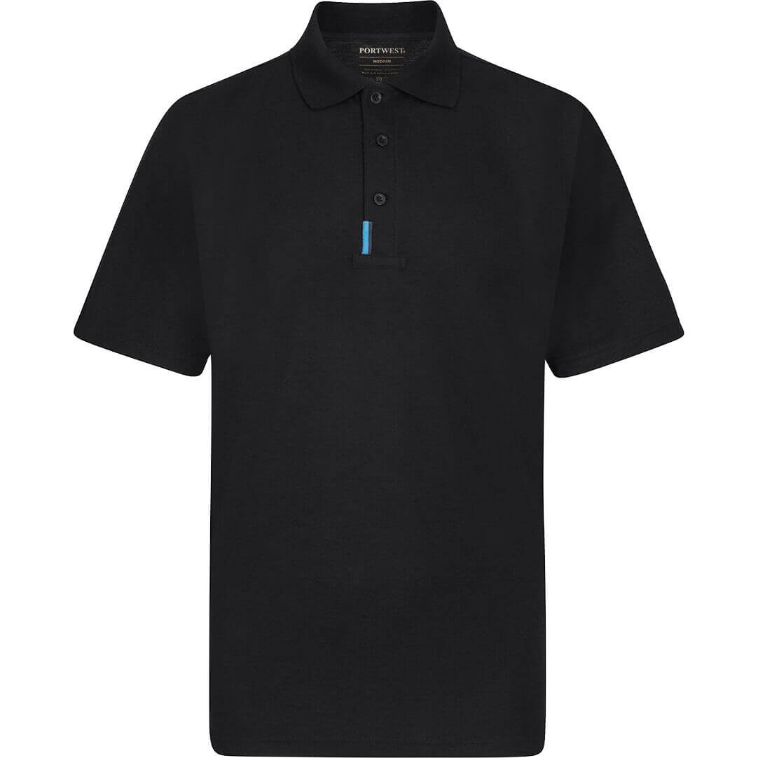 Image of Portwest WX3 Polo Shirt Black L