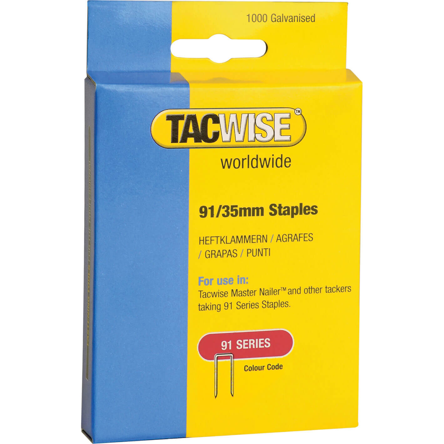 Photo of Tacwise Type 91 Narrow Staples 35mm Pack Of 1000
