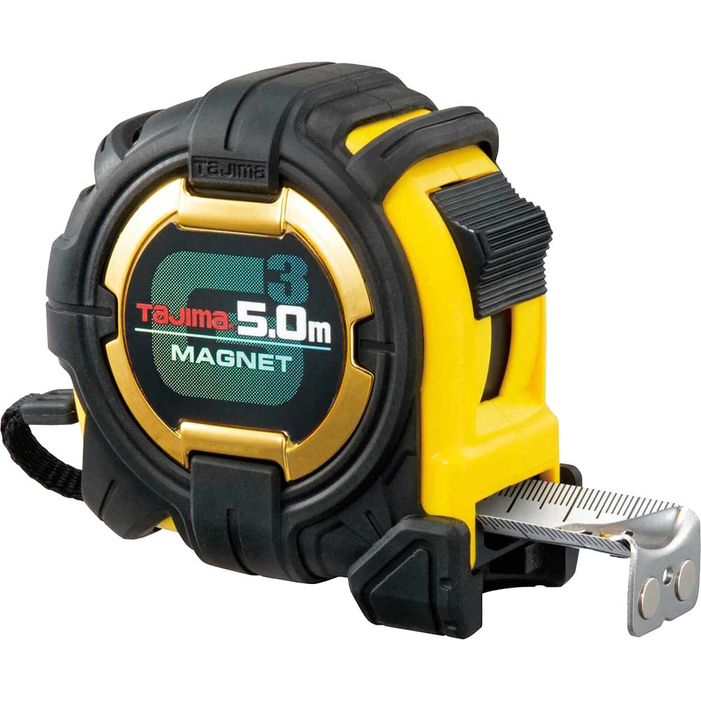 Image of Tajima G Lock Extra Wide MagneticTape Measure Metric Metric 5m 27mm