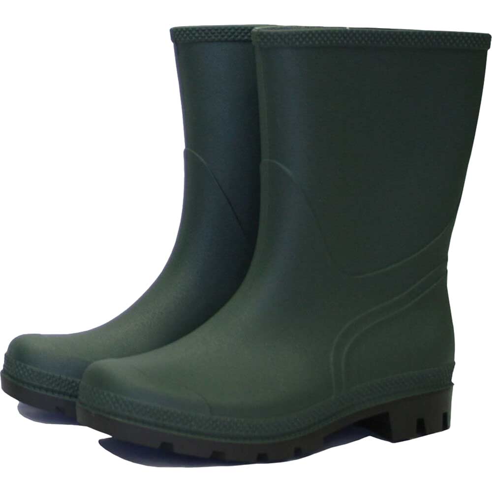 Image of Town and Country Essential Half Length Wellington Boots Green Size 10