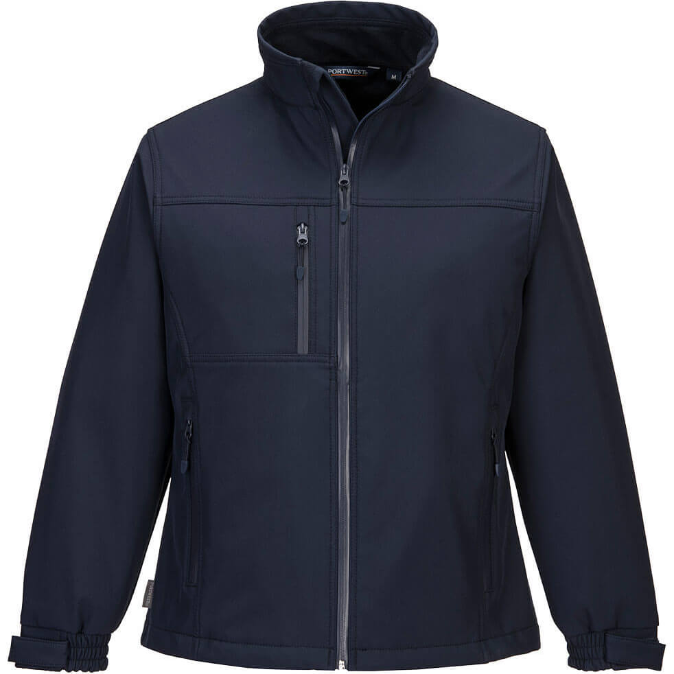 Picture of Portwest Ladies Charlotte Softshell Jacket Navy L