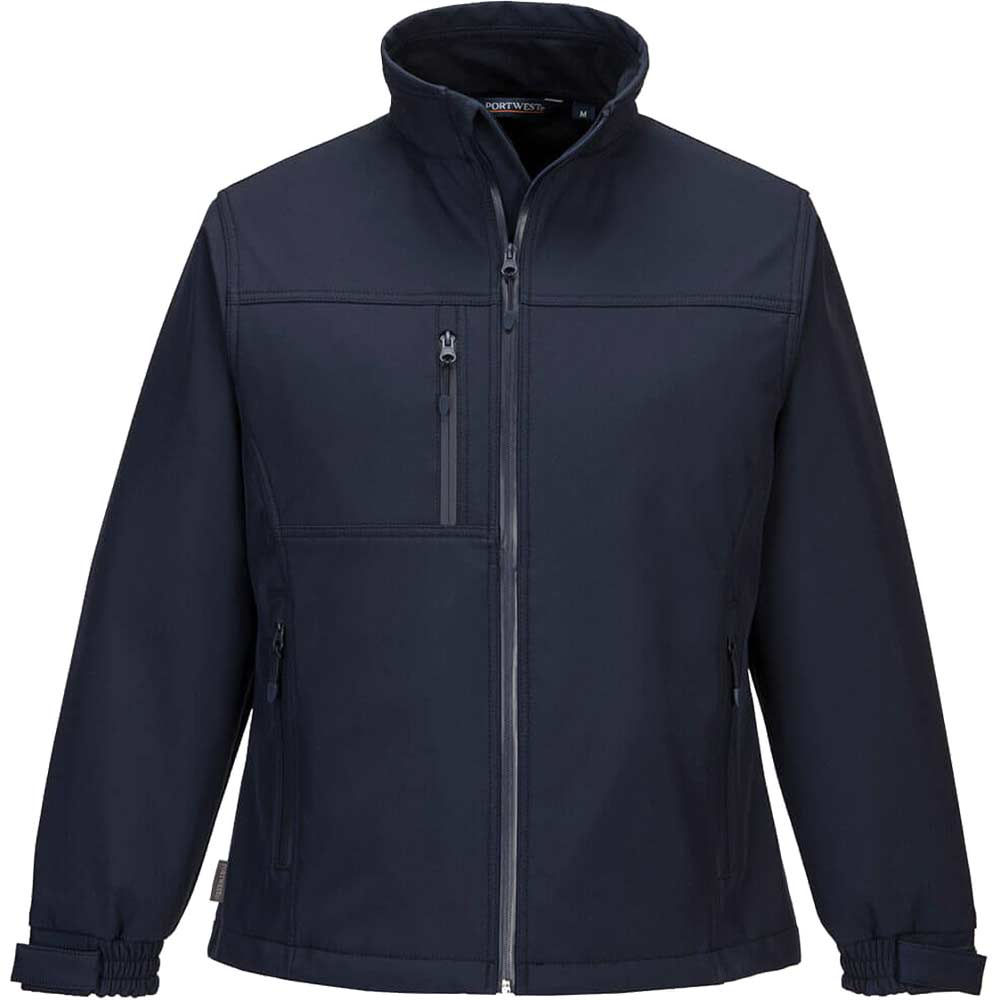 Picture of Portwest Ladies Charlotte Softshell Jacket Navy L