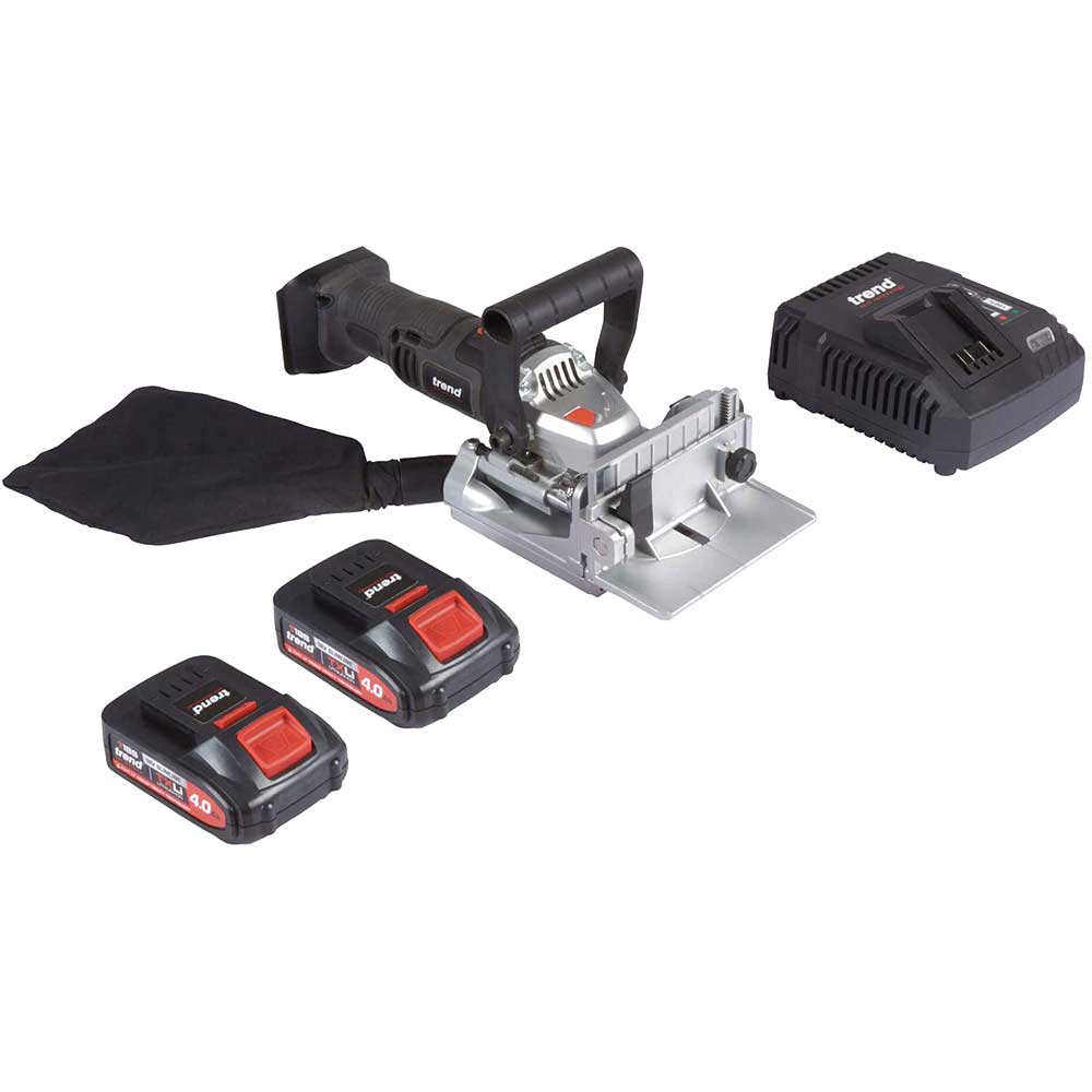 Photo of Trend T18s/bjk 18v Cordless Biscuit Jointer 2 X 2ah Li-ion Charger Case