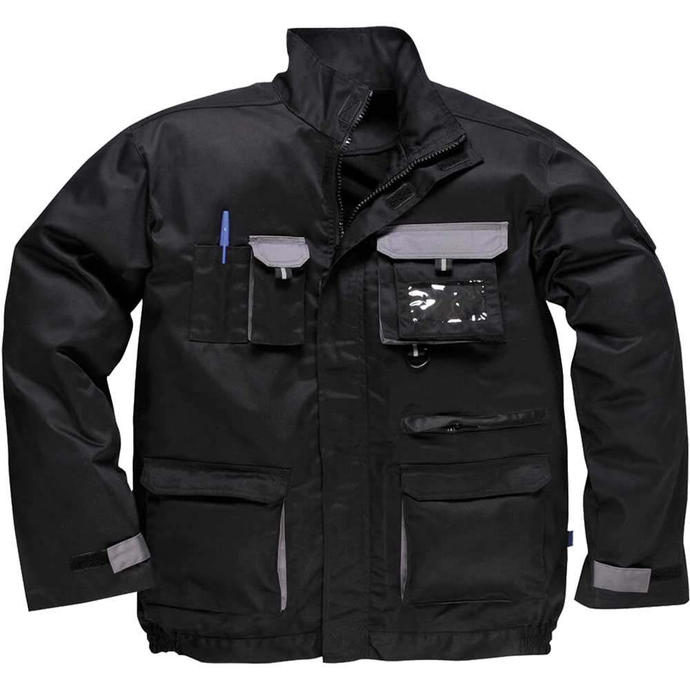 Photo of Portwest Mens Texo Contrast Work Jacket Black L