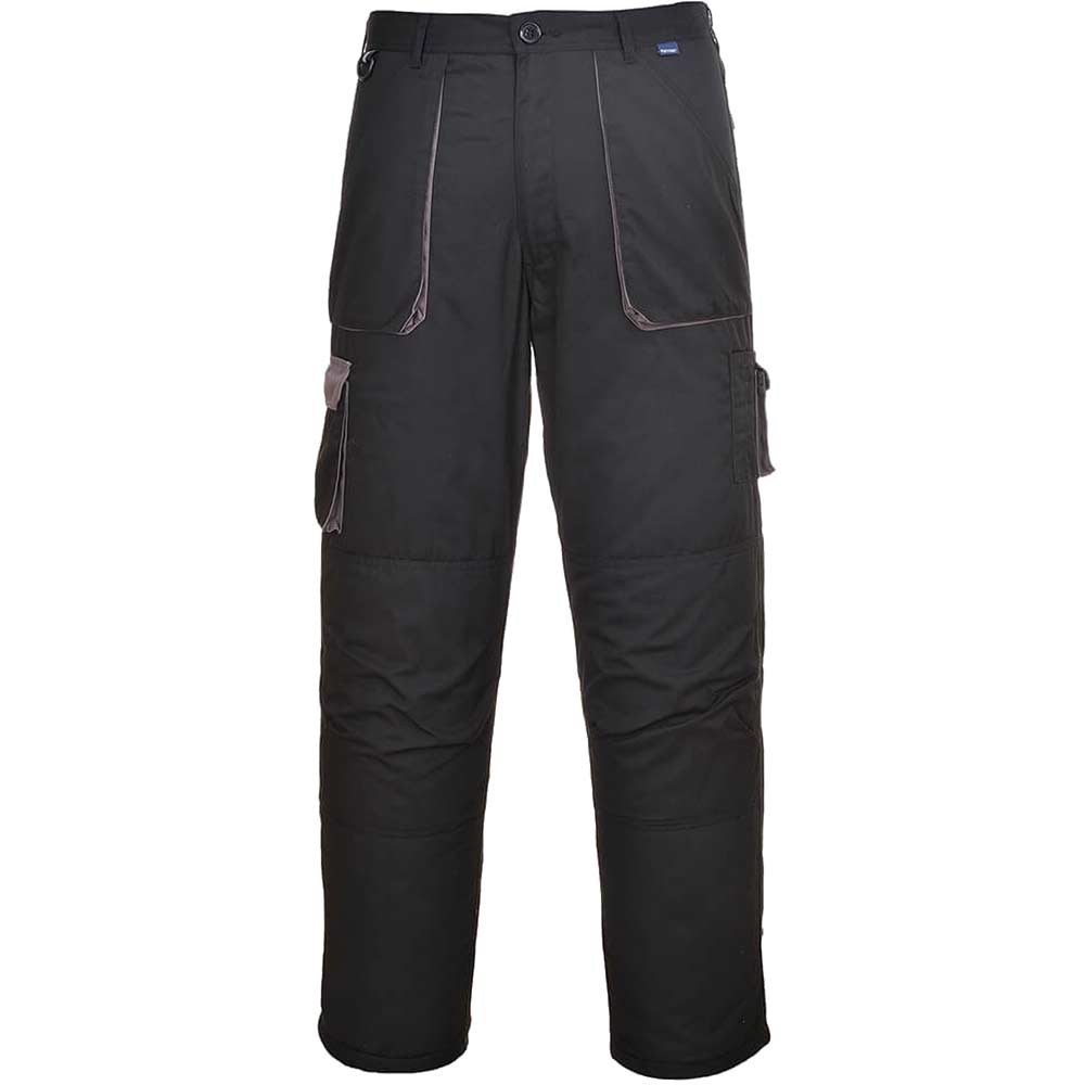 Photo of Portwest Tx16 Contrast Lined Trousers Black S
