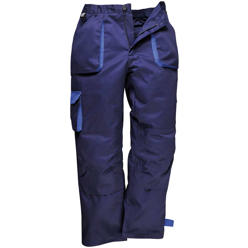 Photo of Portwest Tx16 Contrast Lined Trousers Navy S