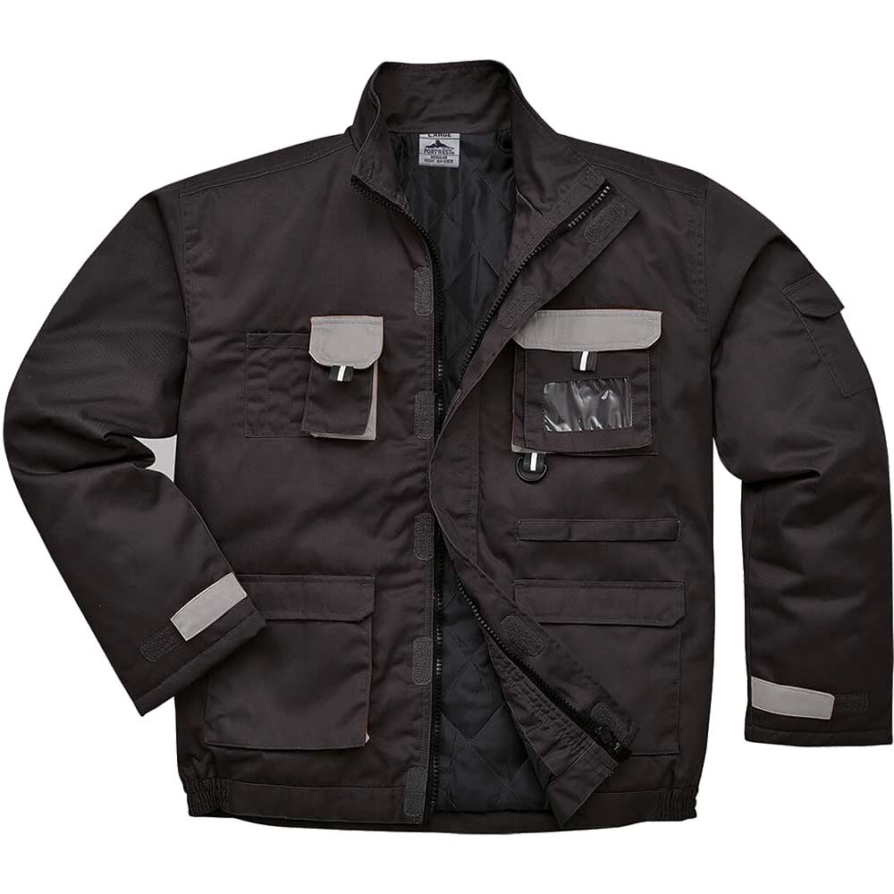 Photo of Portwest Mens Texo Contrast Padded Jacket Black M