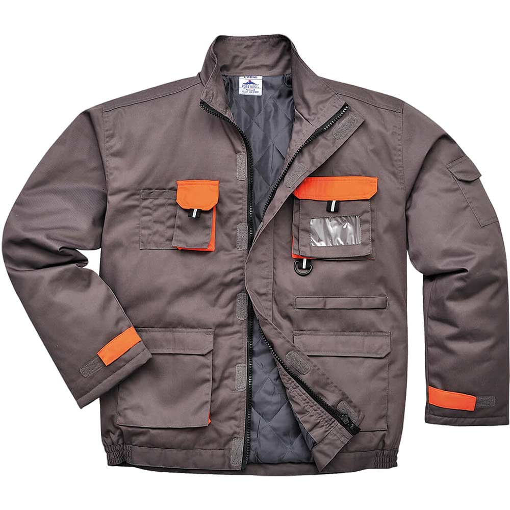 Photo of Portwest Mens Texo Contrast Padded Jacket Grey M