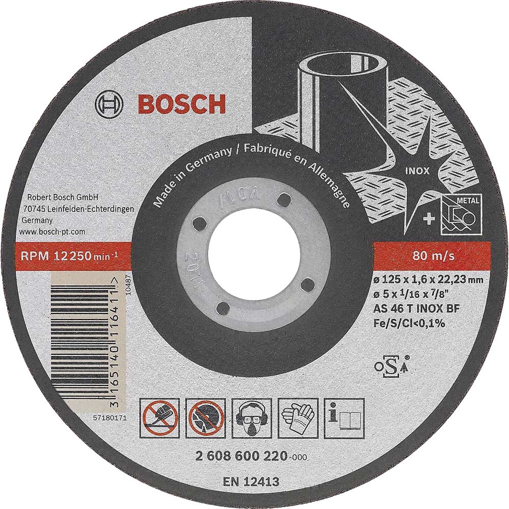 Bosch Rapido Best Inox Cutting Disc 115mm 1mm 22mm