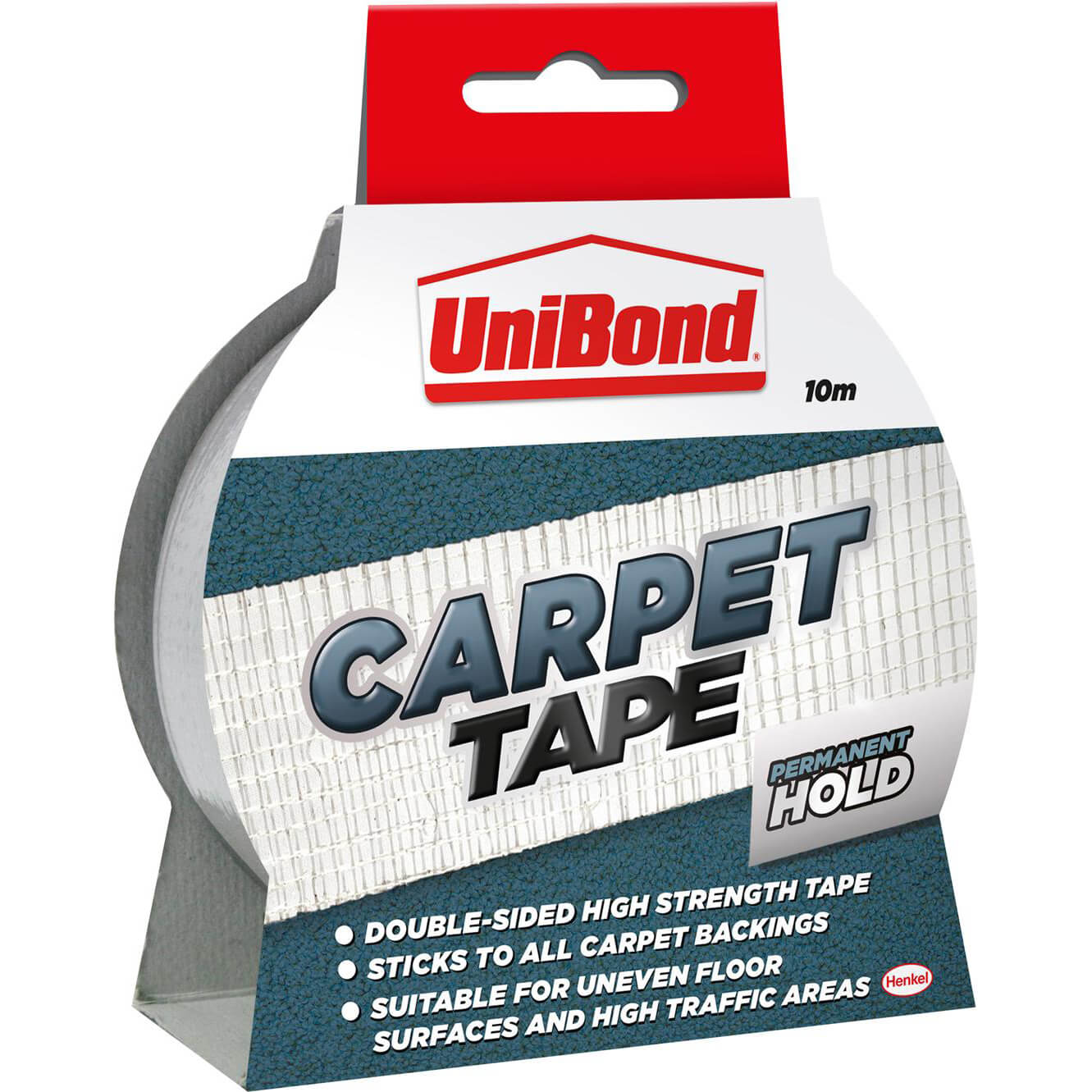 Unibond Carpet to Floor Permanent Adhesive Tape 50mm 10m