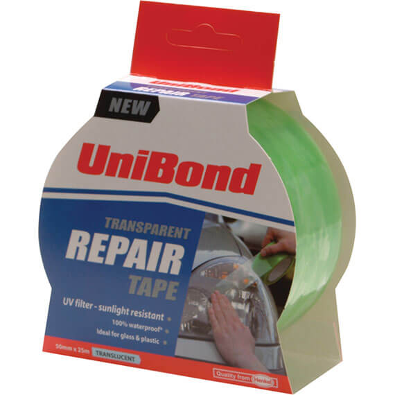 Unibond Transparent Repair Tape 50mm 25m