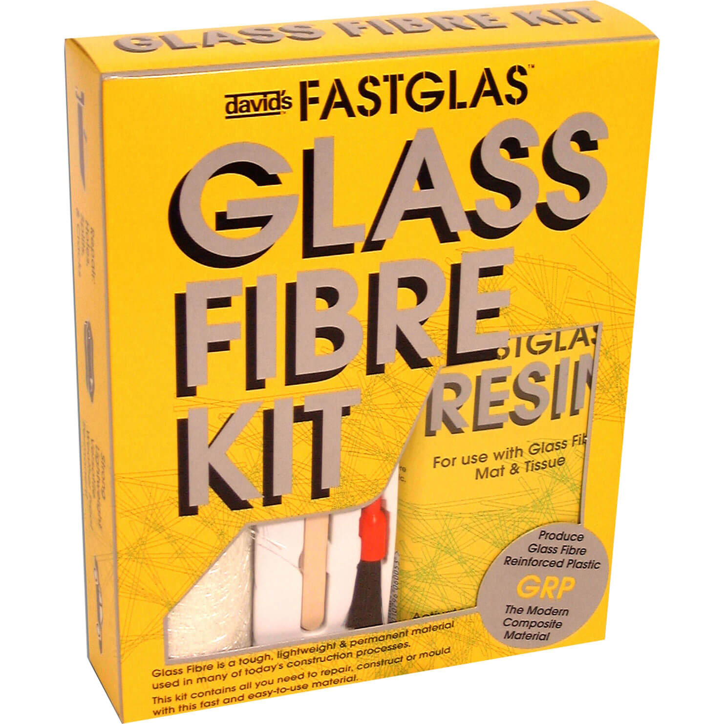 Image of UPO Isopon Fastglas Resin and Glass Fibre Kit L