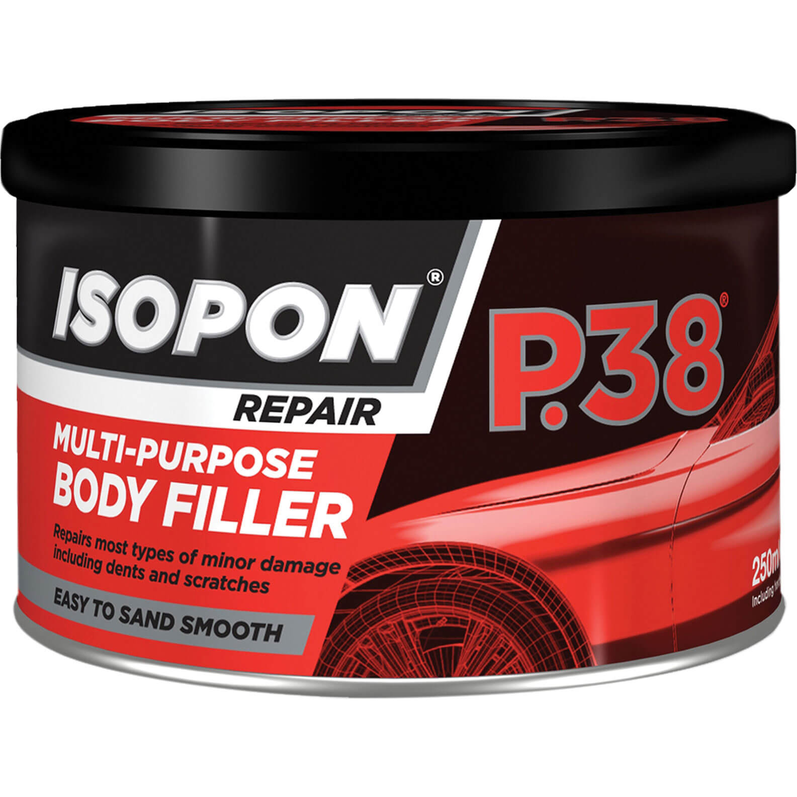 Image of UPO Isopon P38 Easy Sanding Body Filler 250ml