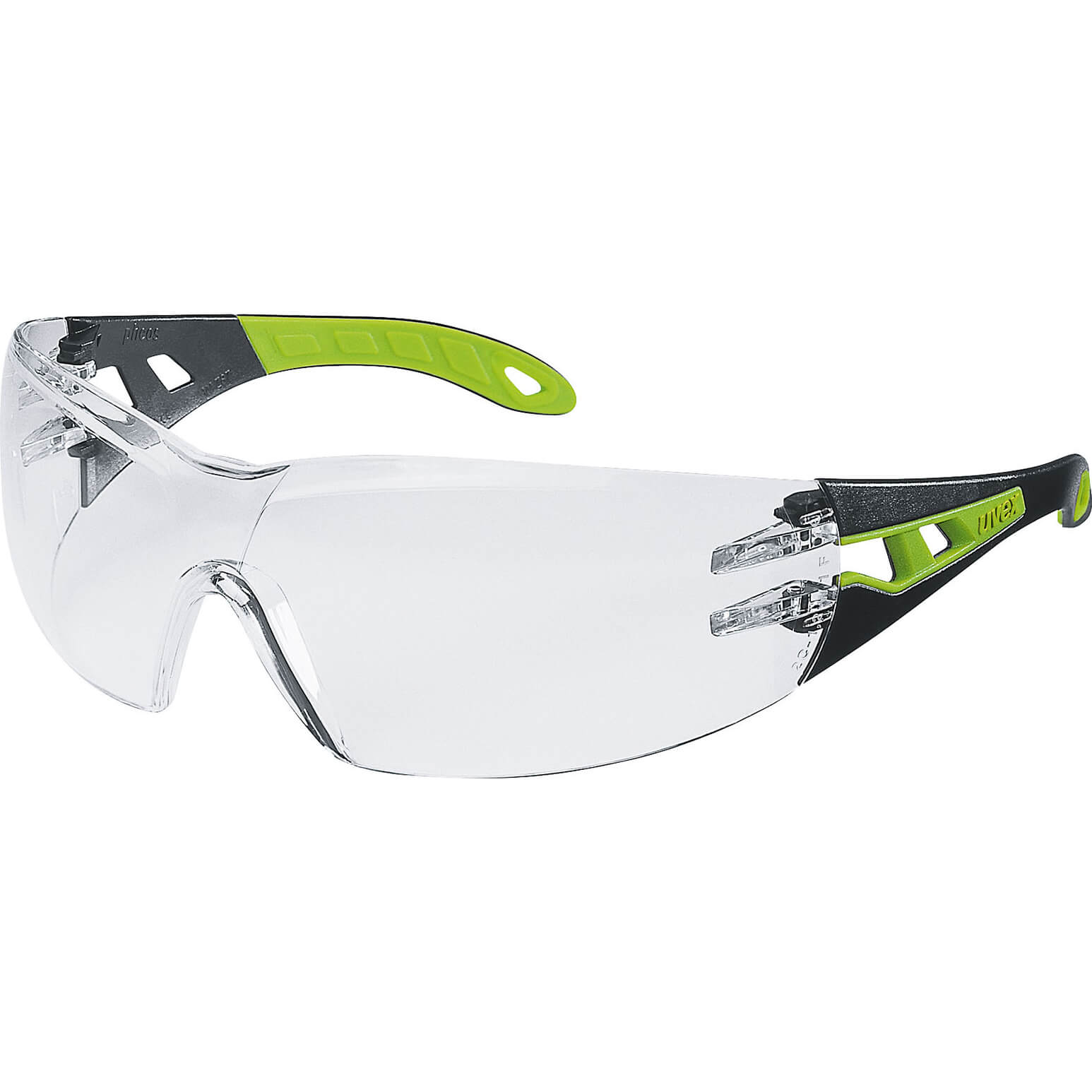 Image of Uvex Pheos Safety Glasses Black Clear