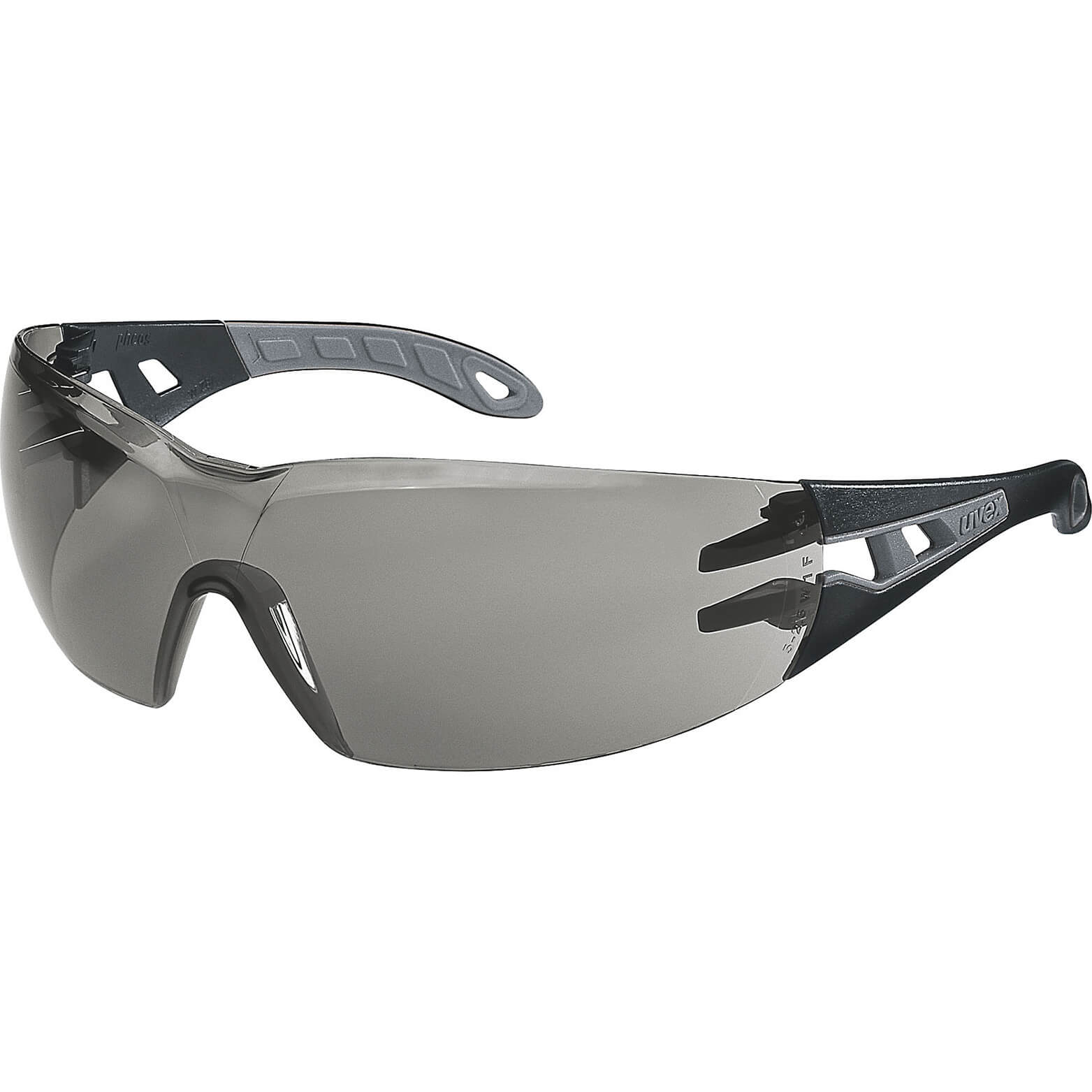 Image of Uvex Pheos Sunglare Filter Safety Glasses Black Grey