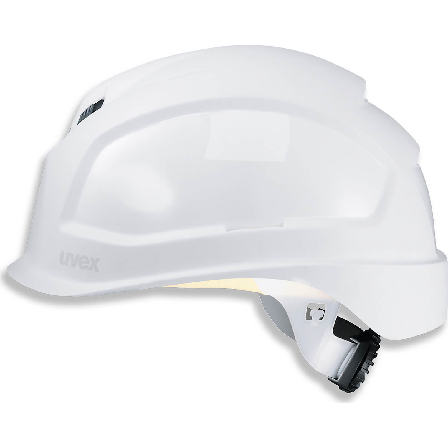 Uvex Pheos Short Brim Wheel Ratchet Safety Helmet White