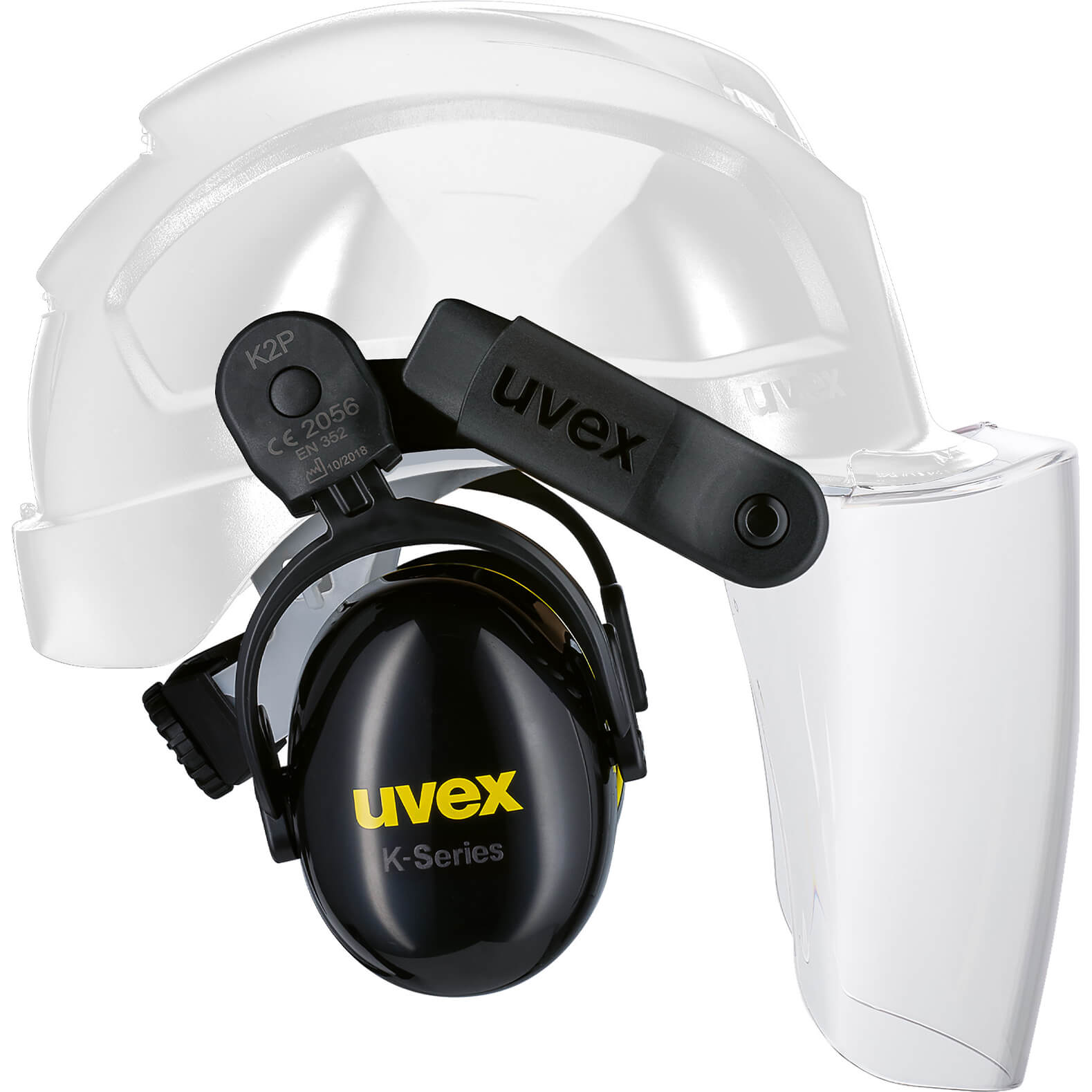 Uvex Pheos Magnetic Safety Helmet Visor and Ear Defenders