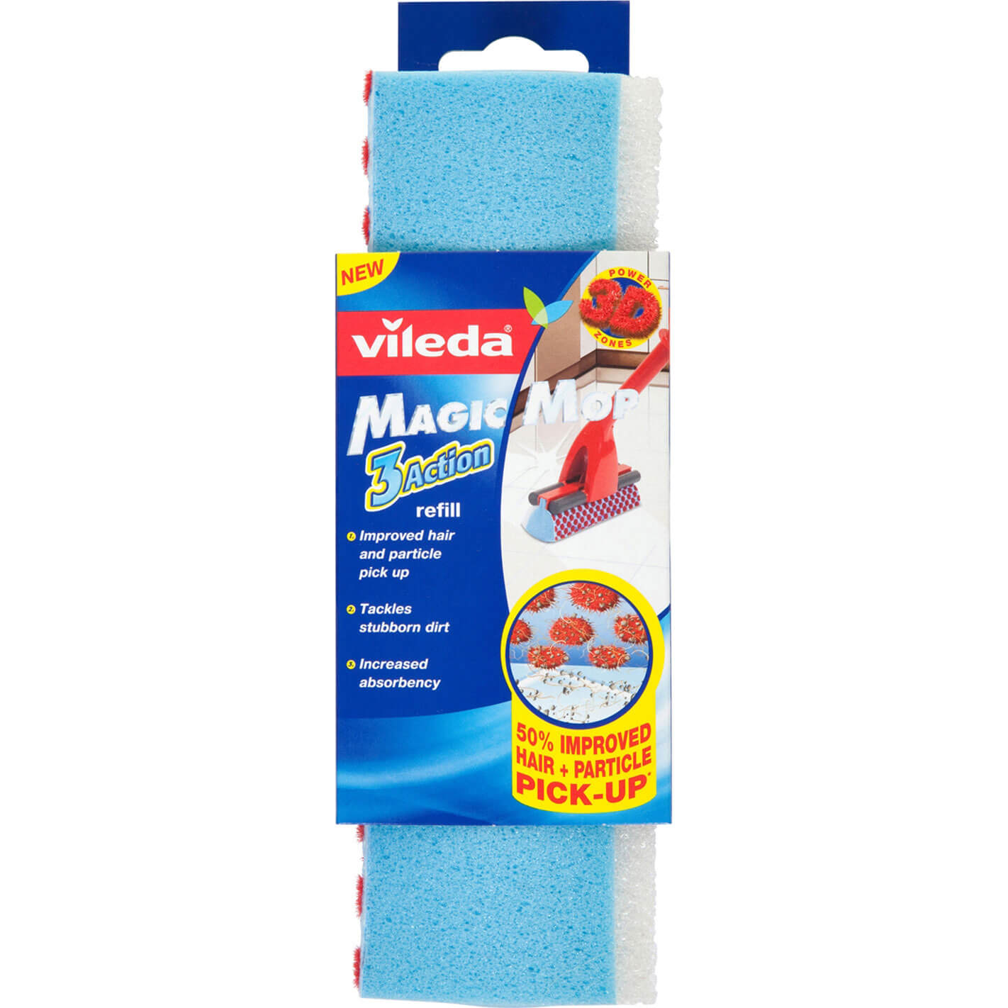 Image of Vileda Magic Mop Angled Head Foam Refill Pad