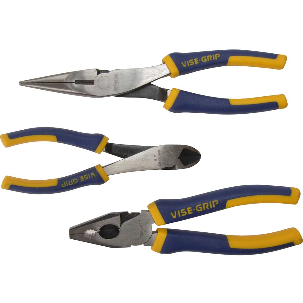 Photo of Irwin Vise Grip 3 Piece Protouch Plier Set