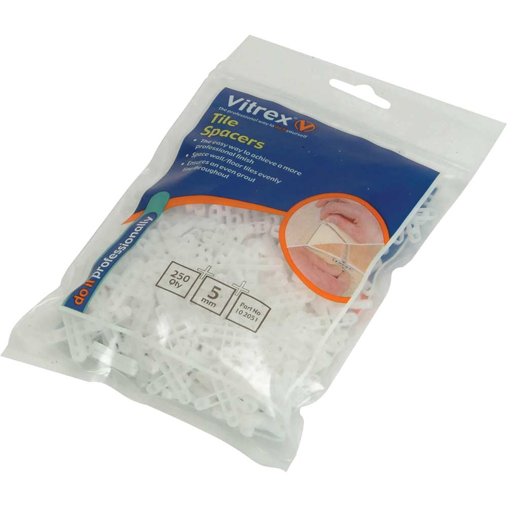 Image of Vitrex Floor Tile Spacers 4mm Pack of 250