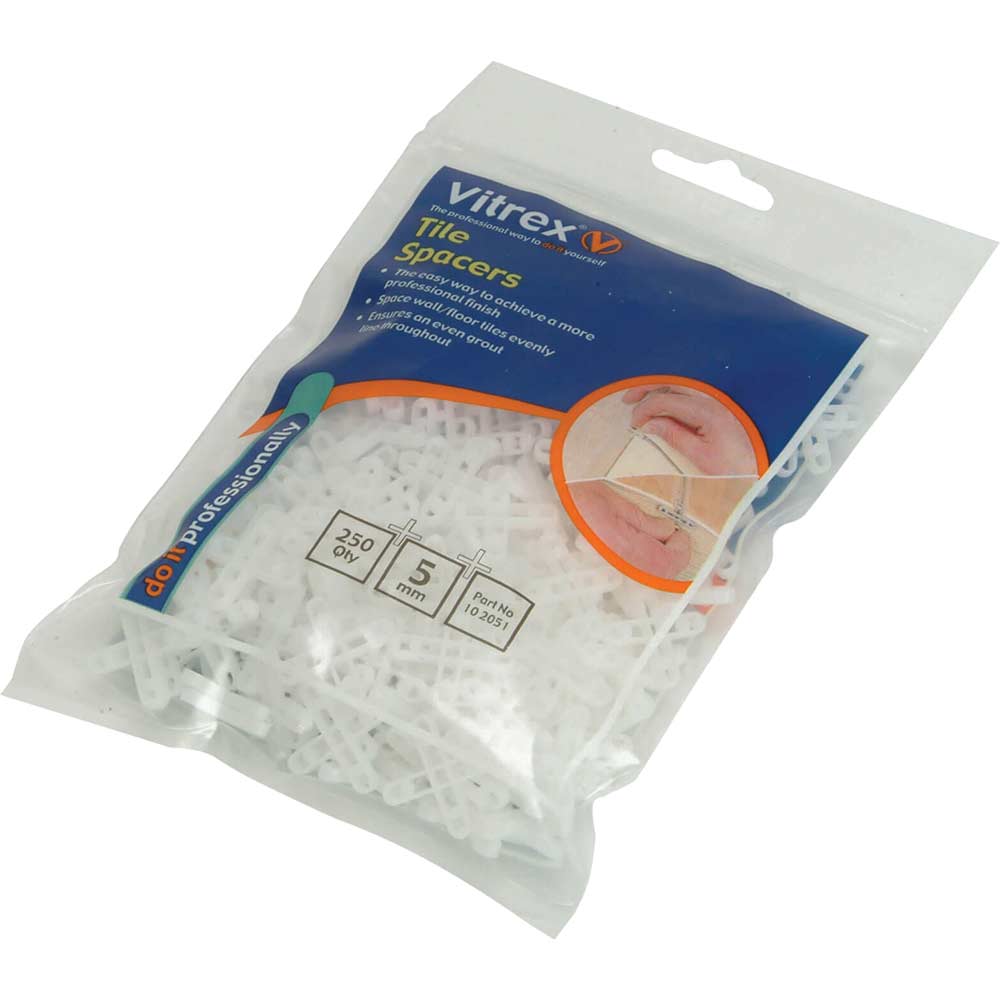 Image of Vitrex Floor Tile Spacers 5mm Pack of 250