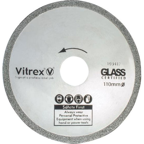 Image of Vitrex Diamond Glass Cutting Blade 110mm