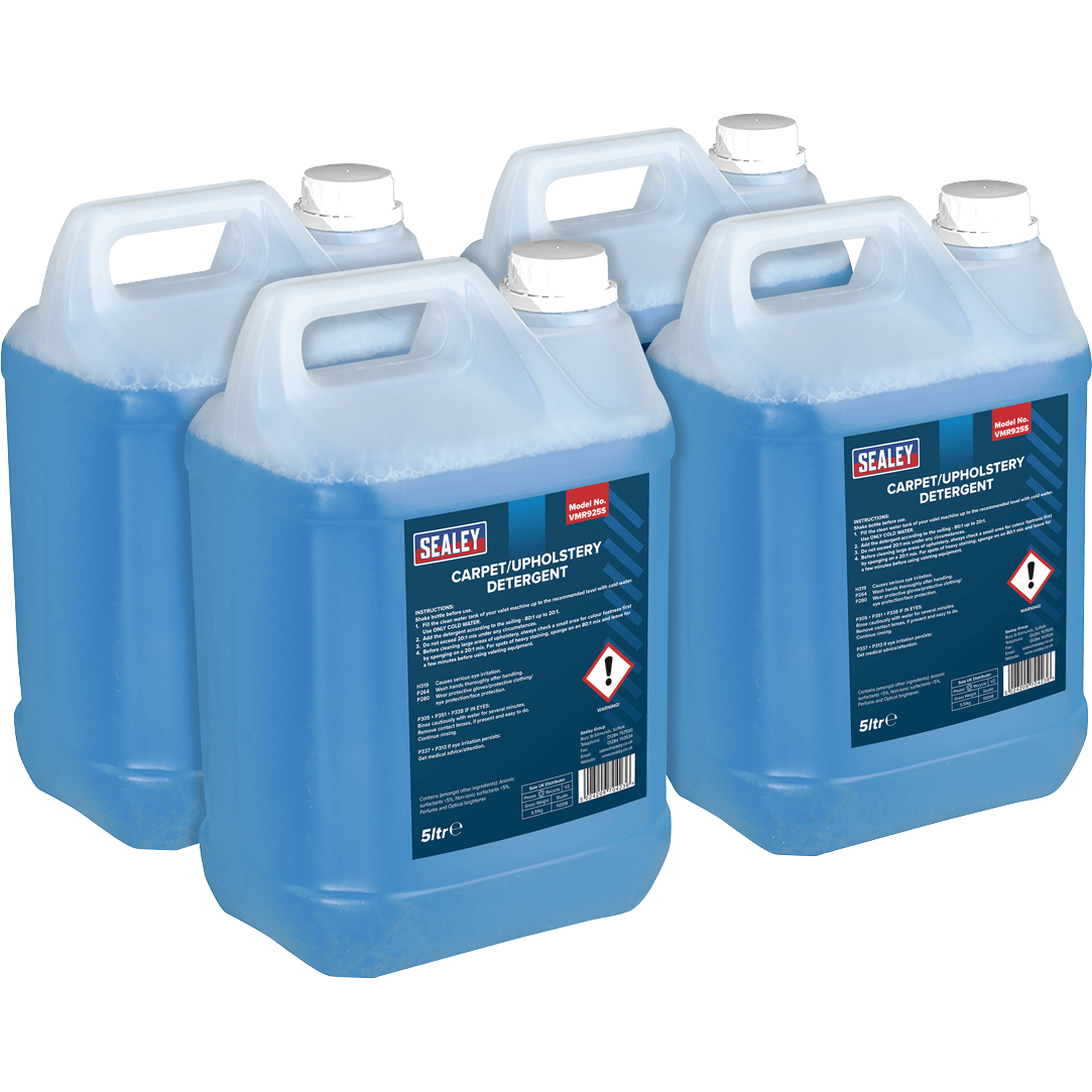 Image of Sealey Carpet and Upholstery Detergent Bulk Pack 5l Pack of 4