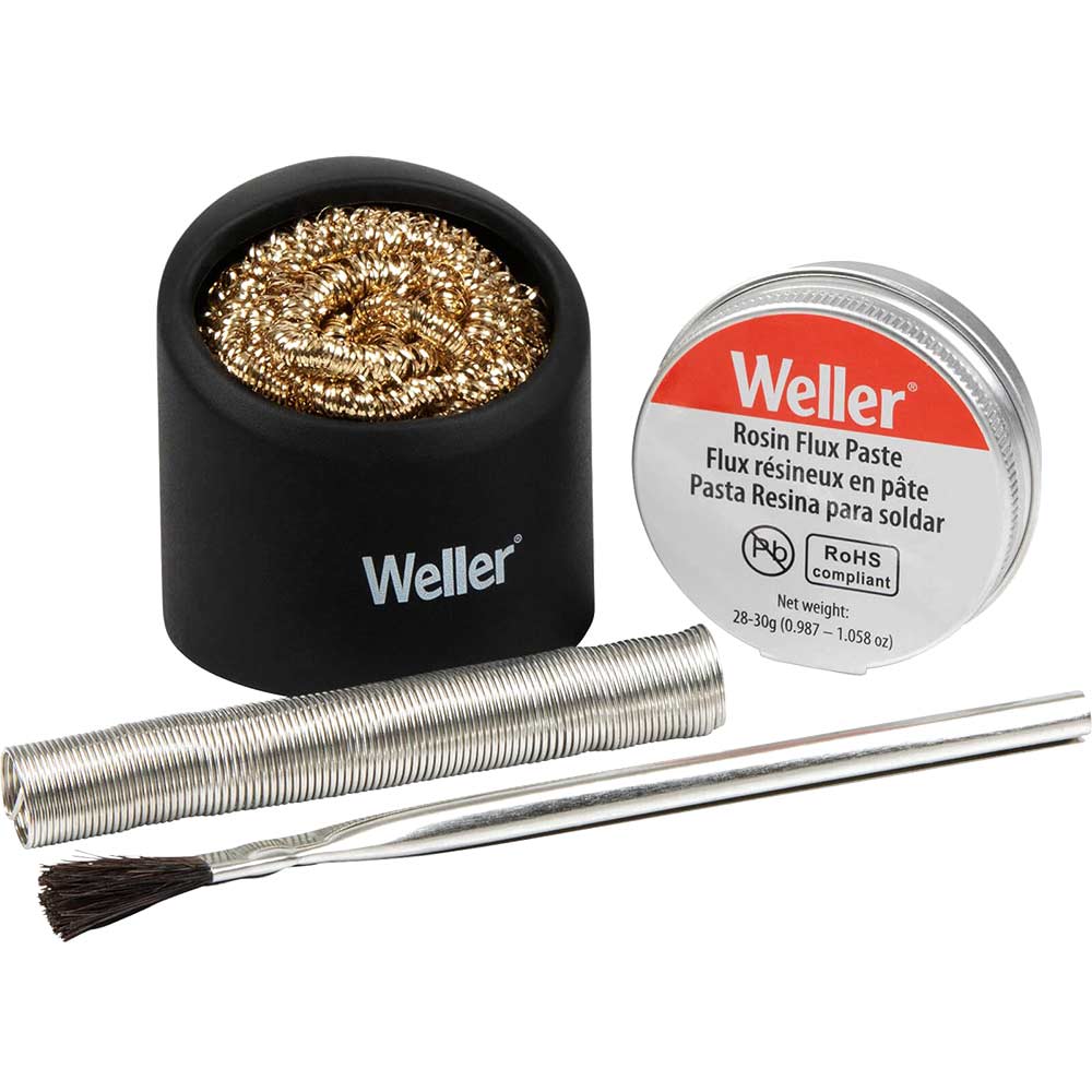 thumbnail image 2 of Weller Solder Aid Kit - 6 Double-Sided Tools For Electronics Repair & Soldering Projects 2 of 13