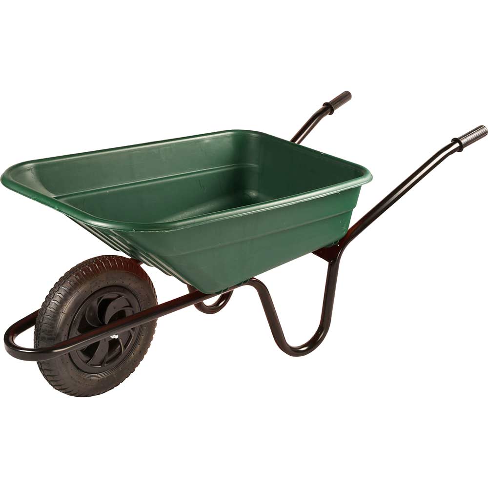 Image of Walsall The Shire Multi Purpose Wheelbarrow 90l Green