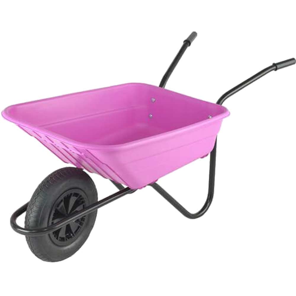 Image of Walsall The Shire Multi Purpose Wheelbarrow 90l Pink
