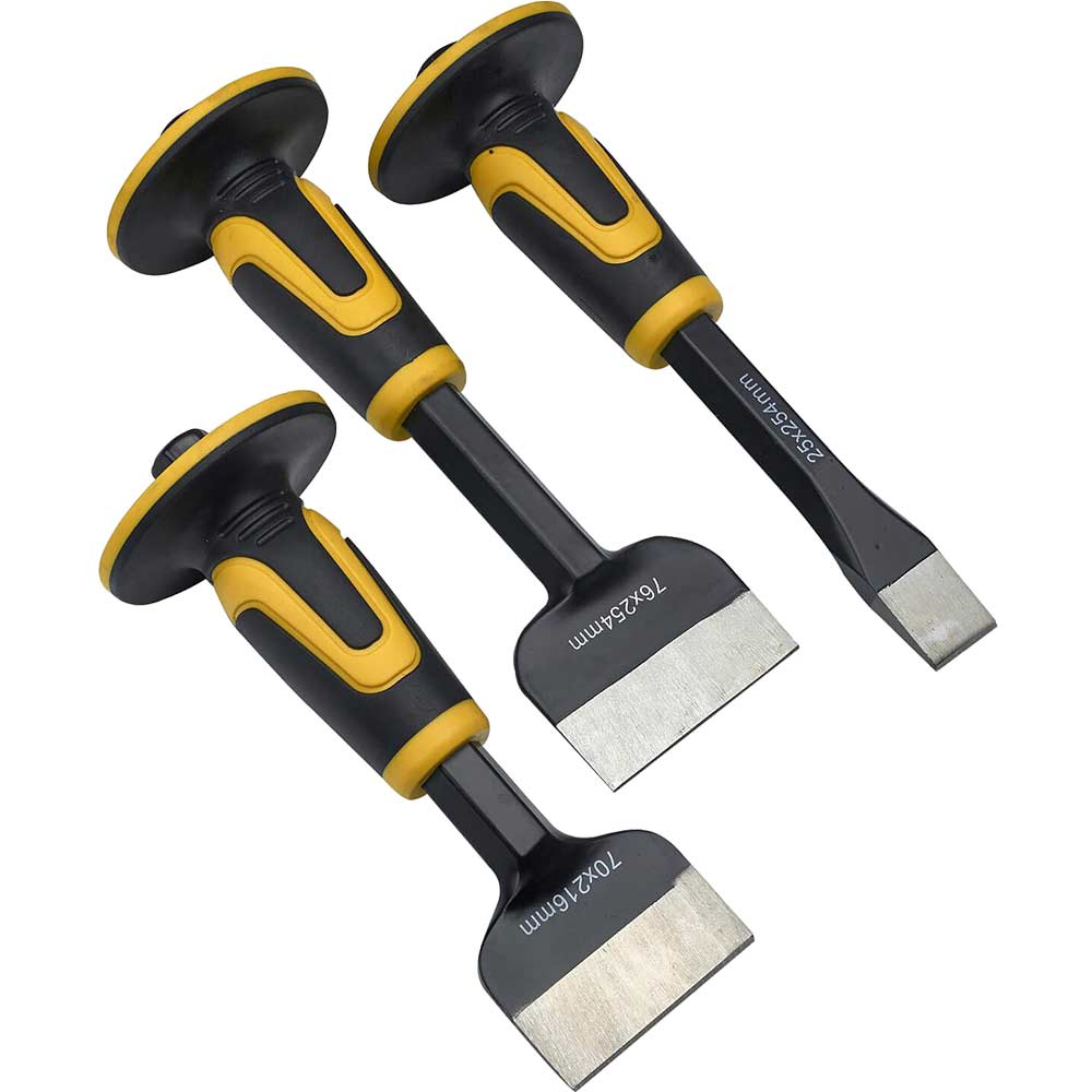 Roughneck 3 Piece Chisel and Bolster Set Bolsters