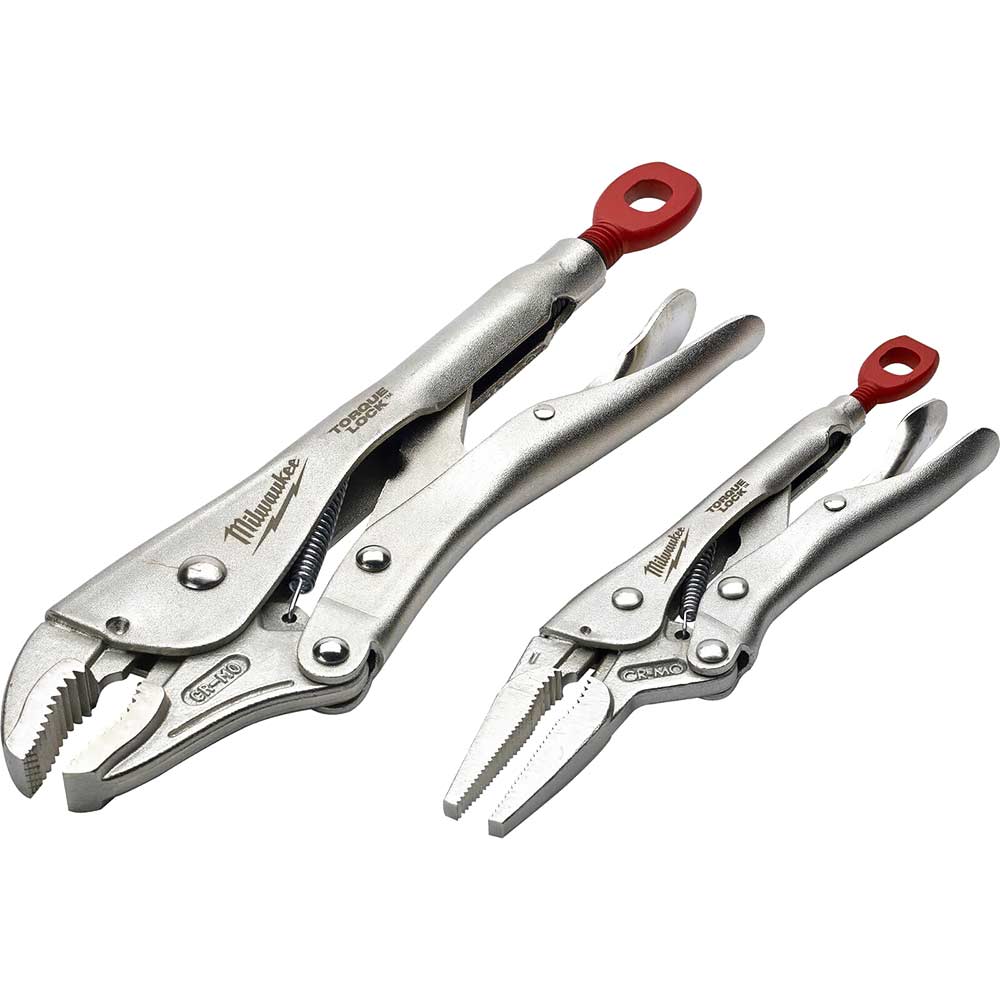 Milwaukee 2 Piece Locking Plier Set Plier Sets