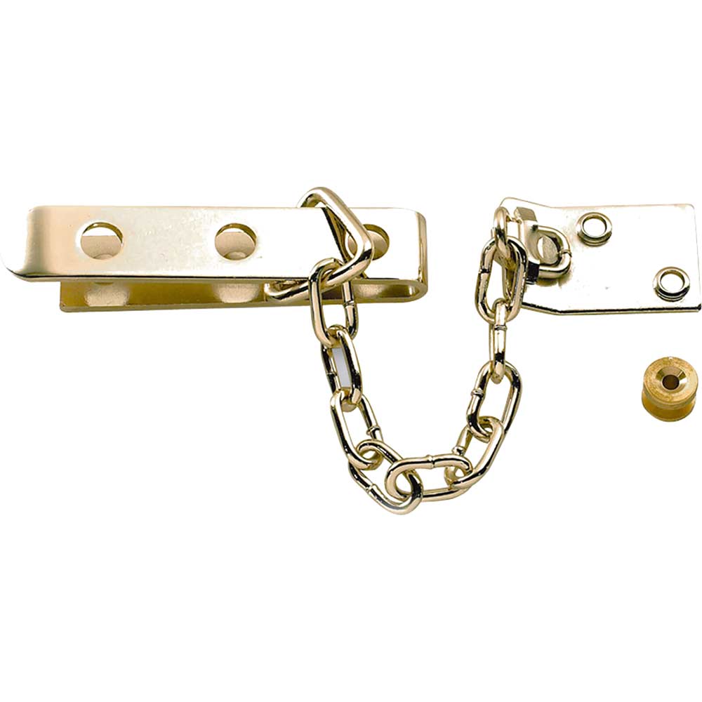 Yale P1040 High Security Door Chain Brass Finish Door Chains, Bolts & Viewers