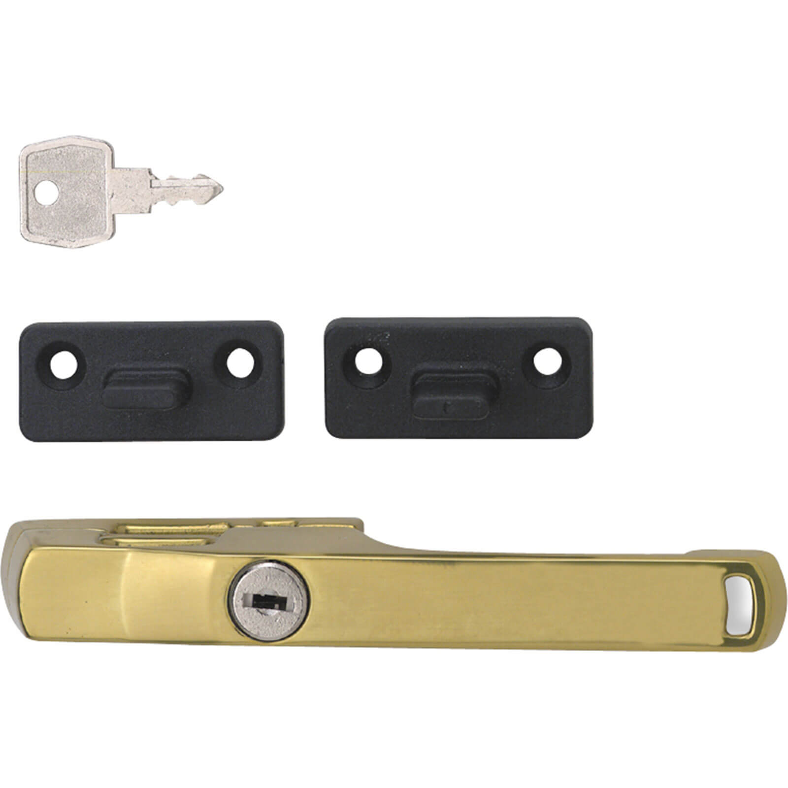 Image of Yale P115 Lockable Window Handle Brass Pack of 1