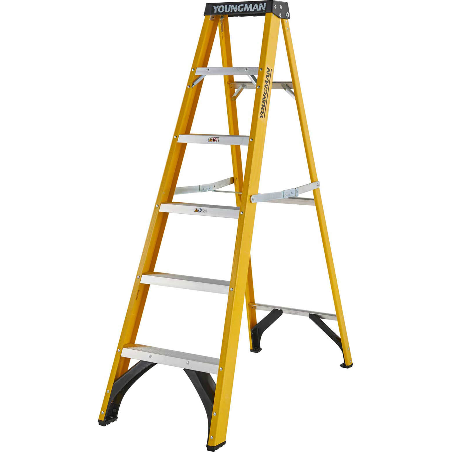 Image of Werner S400 Fibreglass Swingback Step Ladder 6