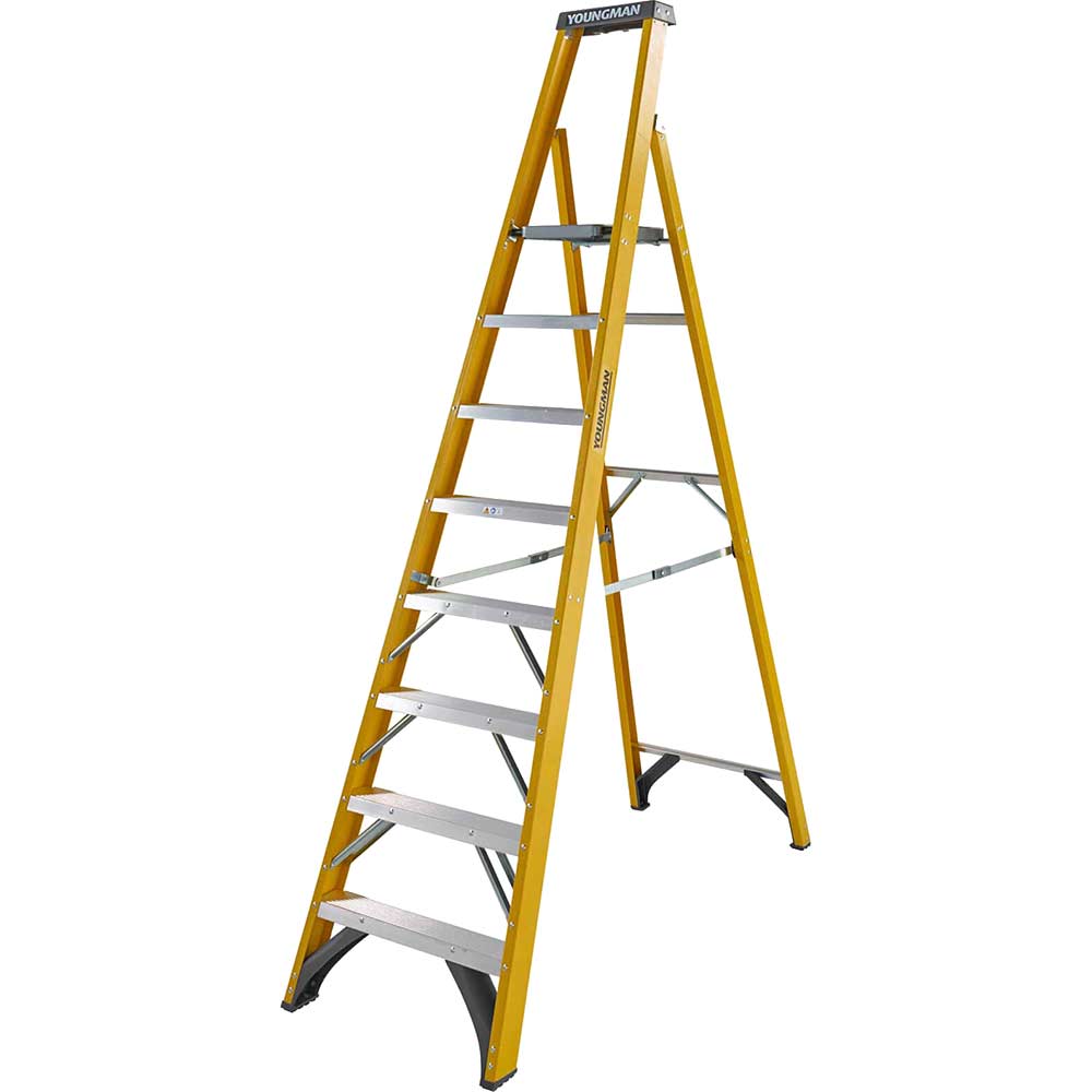 Youngman S400 Fibreglass Platform Step Ladder Step Ladders